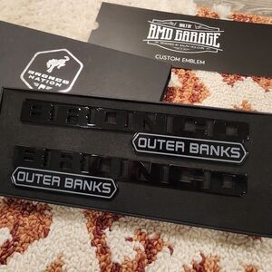 Bronco Outer Banks Custom Fender Badge